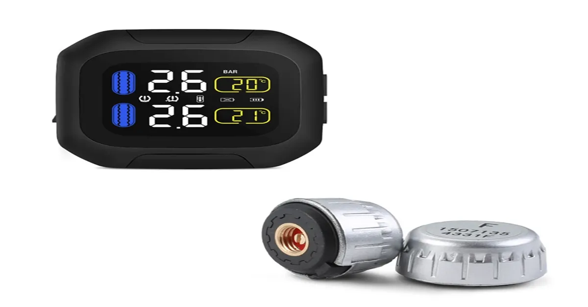 Bluetooth Motorcycle Tire Pressure Sensor Caps